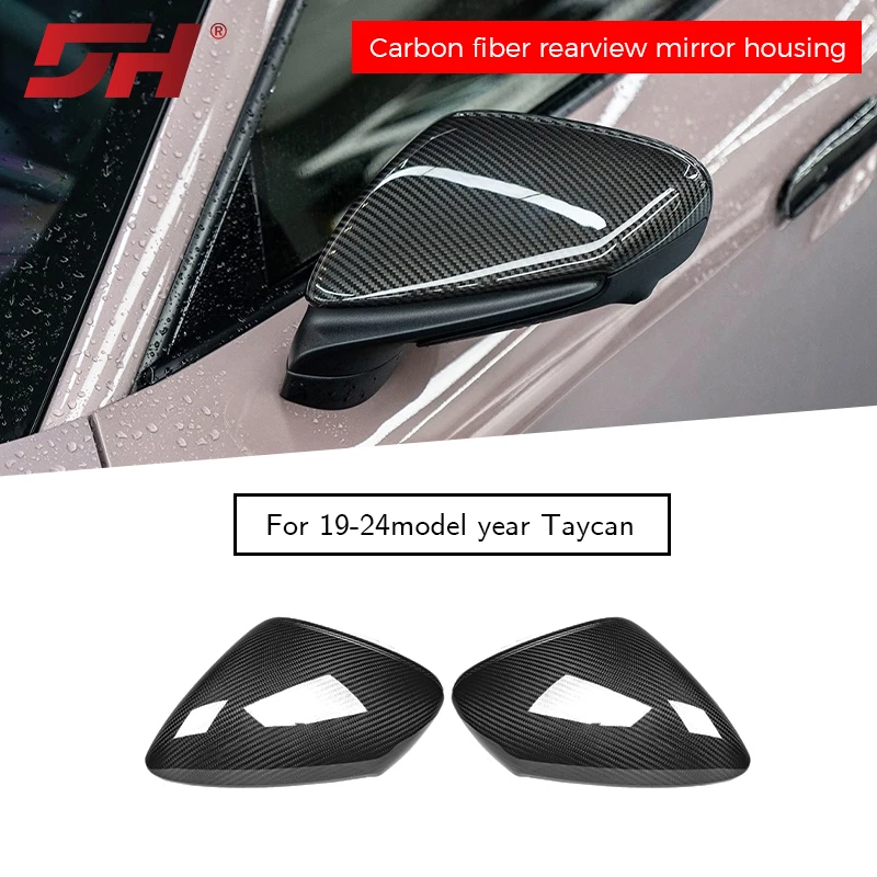 

Car carbon fiber replacement rearview mirror suitable for Porsche 992, Taycan 2020-UP left-hand drive