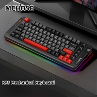 MCHOSE X75 Customized Mechanical Keyboard Wireless Triple Mode Bluetooth Wired Gasket Mount Hot-Swappable For Gaming Office