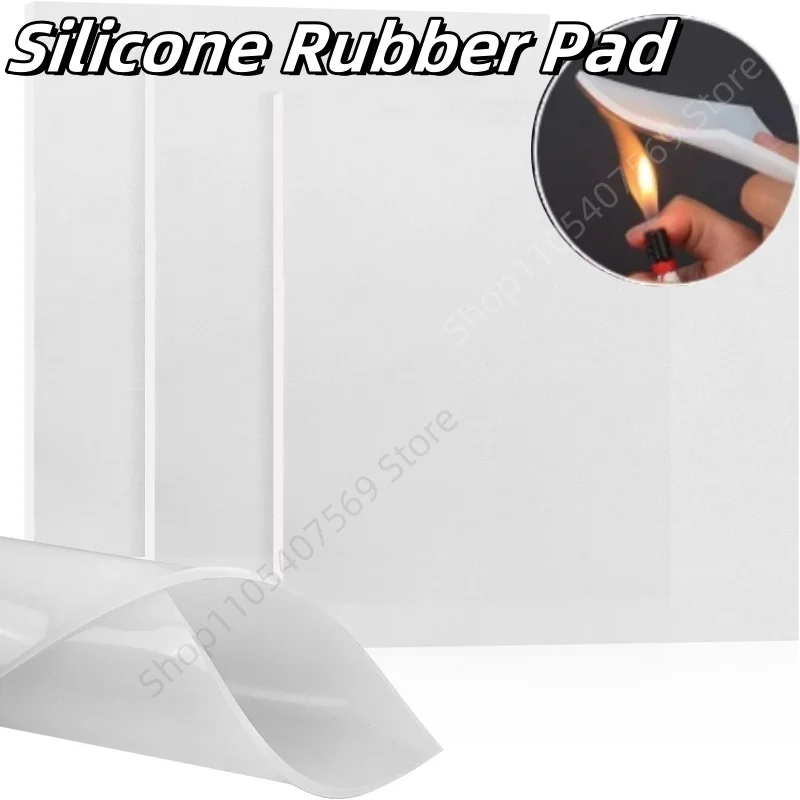 1/2/3mm Thick Translucent Silicone Rubber Sheet High Temperature Resistance No Peculiar Smell WaterProof Anti-slip Rubber Sheet