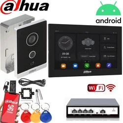 Multilenguaje Dahua VTO2211G-WP POE WIFI Video intercomunicador cámara kit IP Villa puerta estación Control exterior con monitor