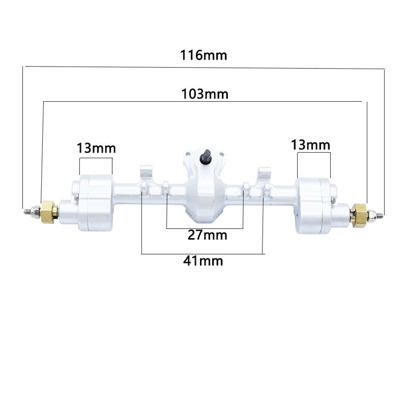 RC Car CNC Metal Portal Axle per 1:24 Axial SCX24 90081 AXI00005 C10 AXI00006 AXI00002 RC Crawler Car Parts 13T Steel Gears