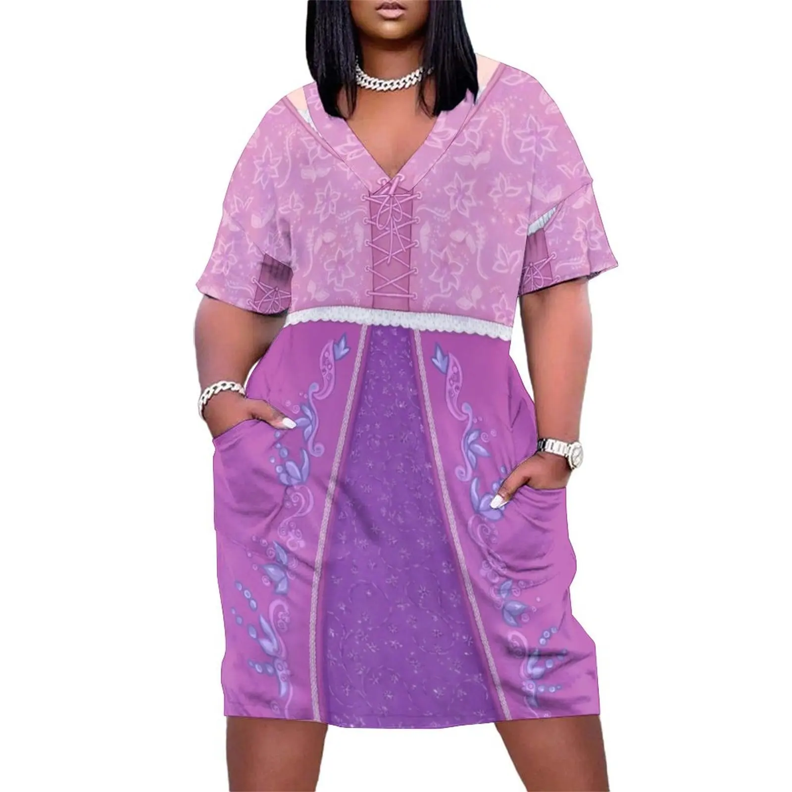 

Rapunzel inspired A line dress, fair skin tone Loose Pocket Dress dresses for special events women dresses long dress women