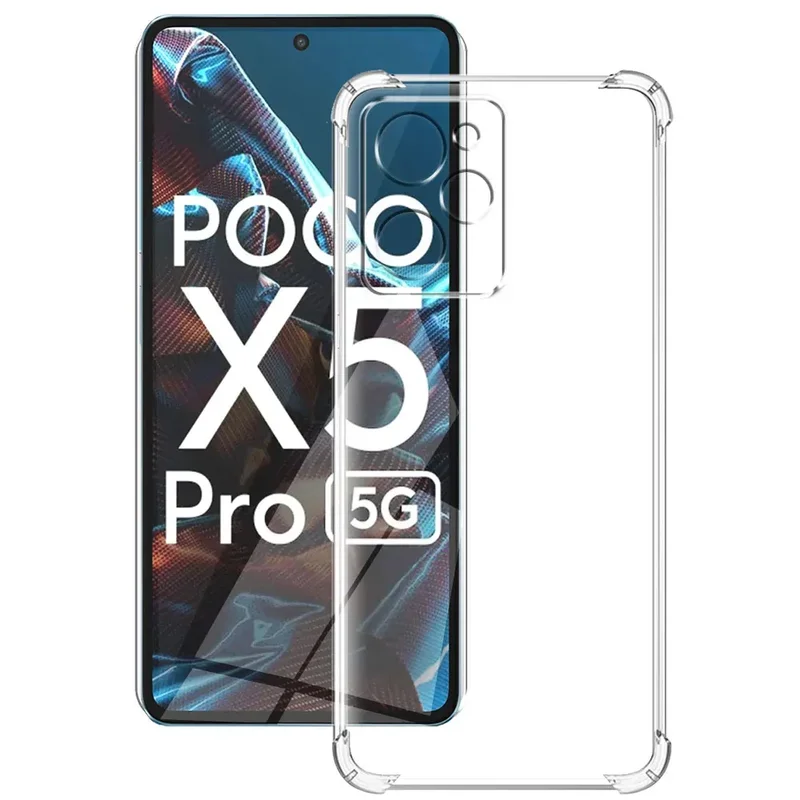 For Xiaomi Poco X5 Pro Case Silicone soft shockproof transparent cover clear phone cases For Xiomi Little POCOX5Pro Fundas Coque