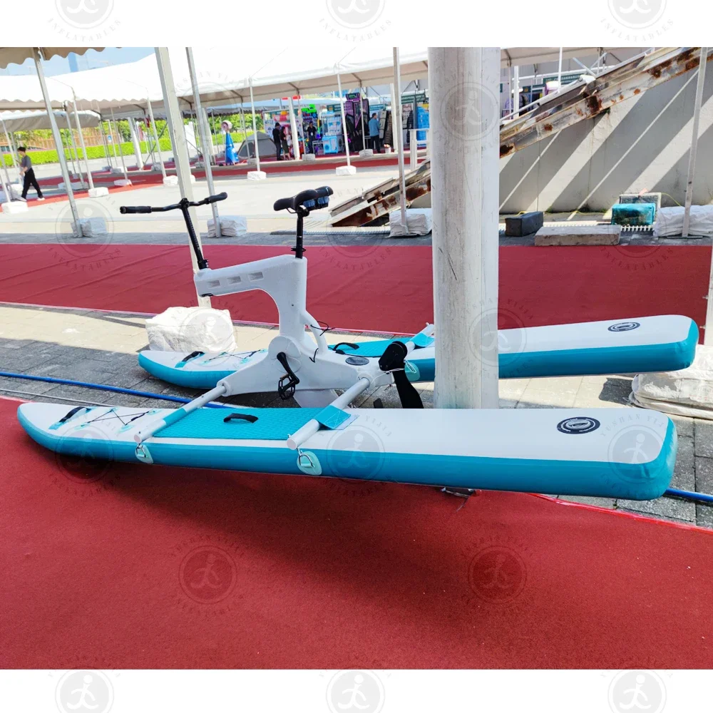 Factory Custom Good Quality Inflatable Water Bike Boat Person Jet Bike Flying Hydro Bikes For Water Play