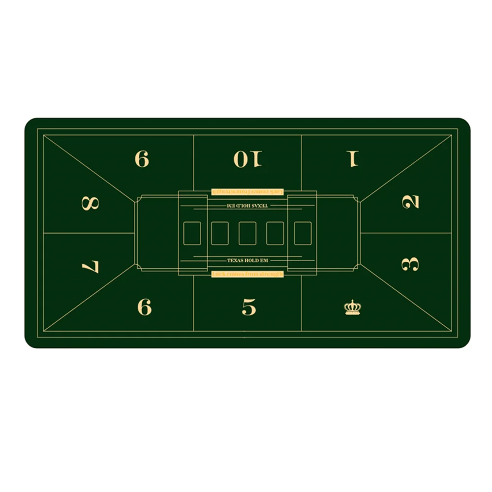 

Rubber Texas Hold'em Table Pokers Tablecloth Casino Board Games Desk Mat Gaming Table Pokers Game Table Mat For 10 Players