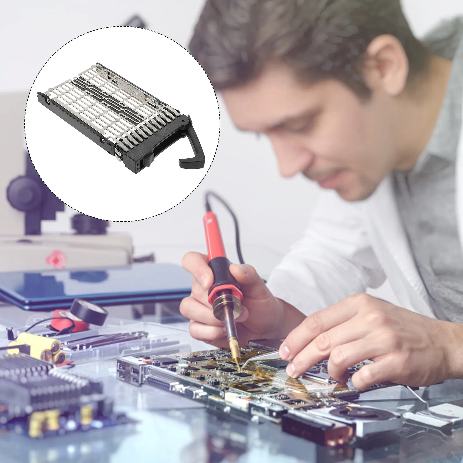 

2.5 Inch Hard Drive Tray Black Plastic Metal for Dl380 Dl360 Ml570 Server Disk Holder Hdd Mounting Bracket