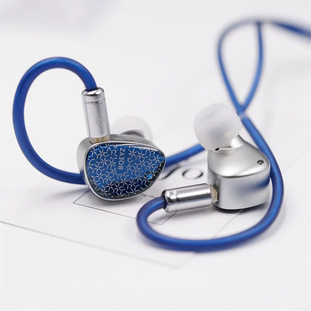 

BQEYZ Frost In-Ear HiFi Earphones Wired IEMs Micro Planar Driver Dynamic Driver Silver-plated Cable Glass Faceplate 3.5/4.4mm