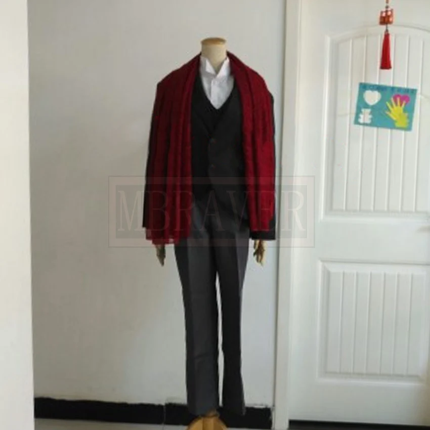 Mary Poppins Mr Dawes Cosplay Costume Halloween Christmas Party Uniform Custom Made Any Size