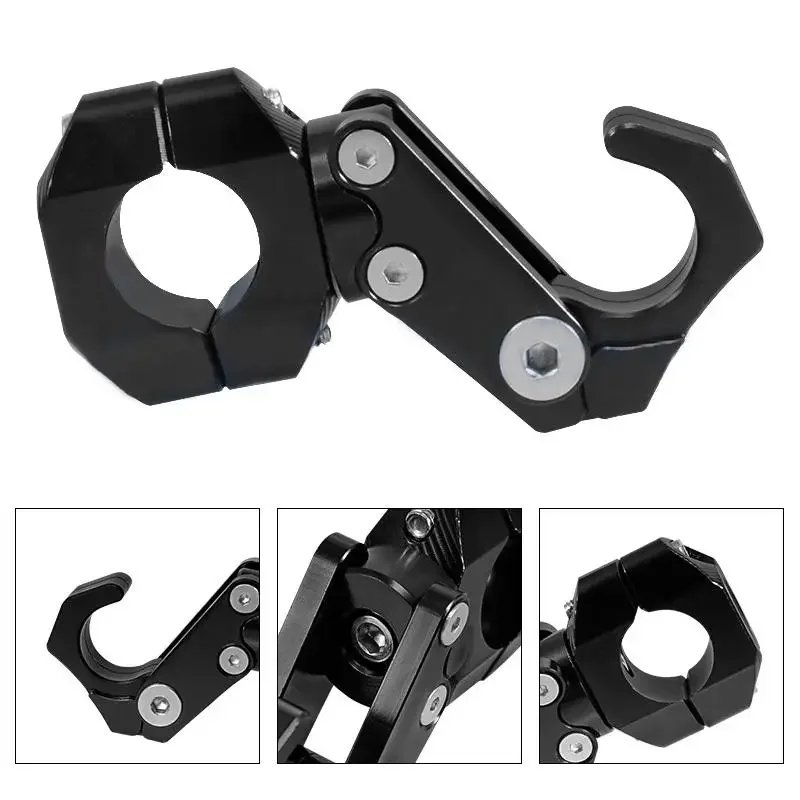 

Aluminum Alloy Foldable Hook Handlebar Helmet Holder Luggage Storage Hooks For Motorcycle Modified Accessories