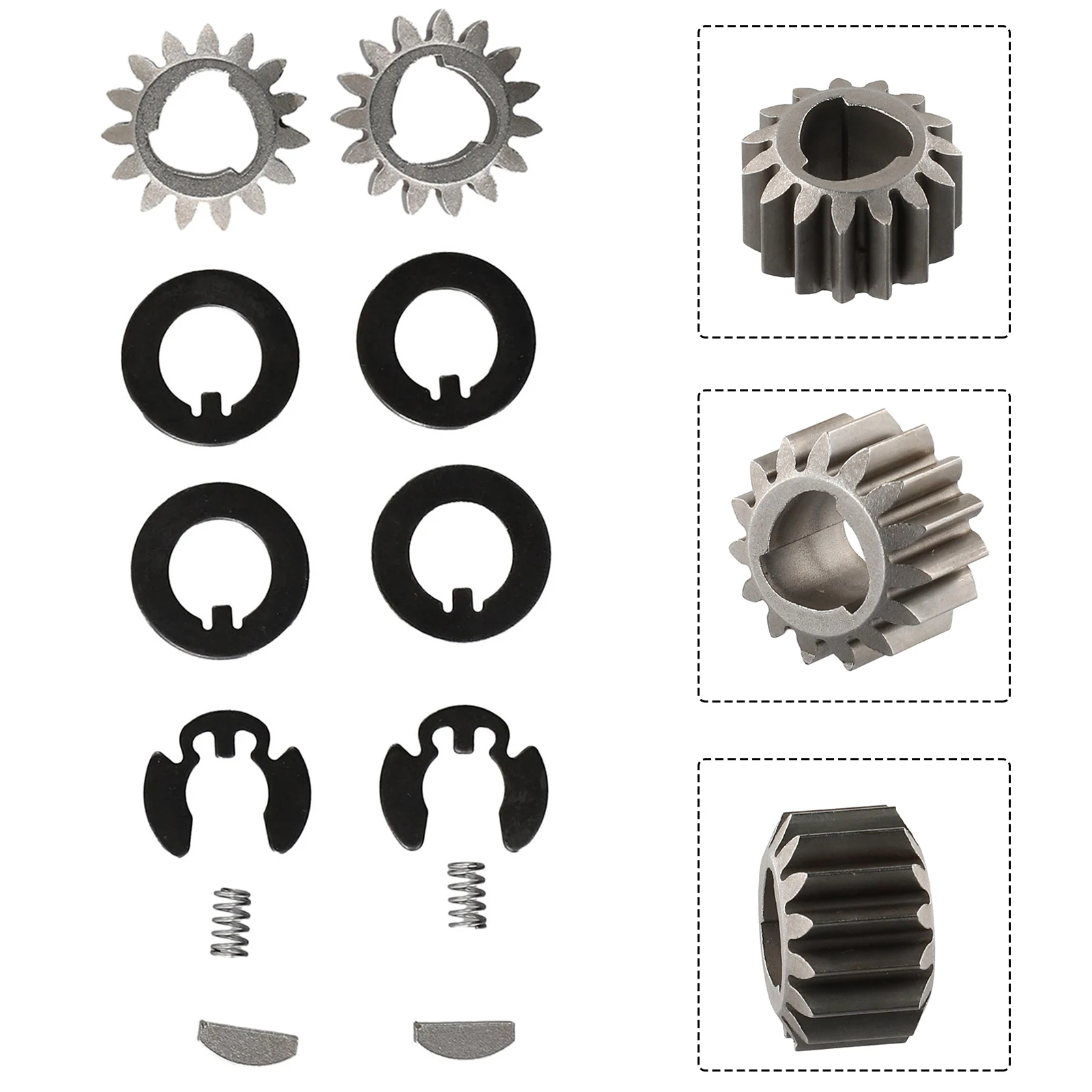 Rear Wheel Gear Kit 12 Essential Components for 1053040 & 1056840 Models Pinion Gears Washers & Clips for Effective Rebuilding