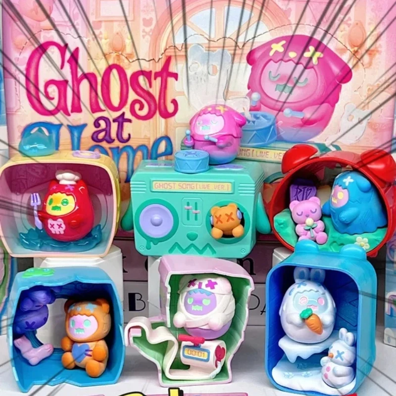 

В наличии: Shinwoo Ghost Bear Ghost At Home — коллекционная миниатюрная фигурка для декора рабочего стола, милый подарок на день рождения для девочки