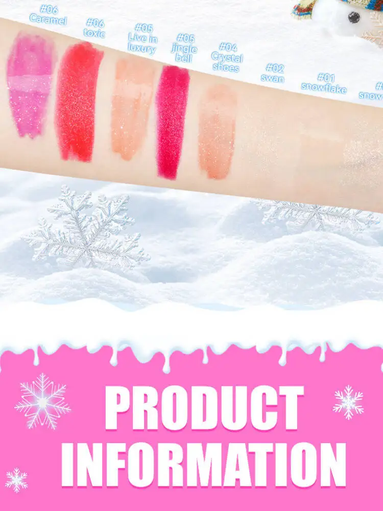 MLSMILE Gloss Combination Juego de 2 piezas de esmalte de labios hidratante + lápiz labial nacarado 2025 Nuevo