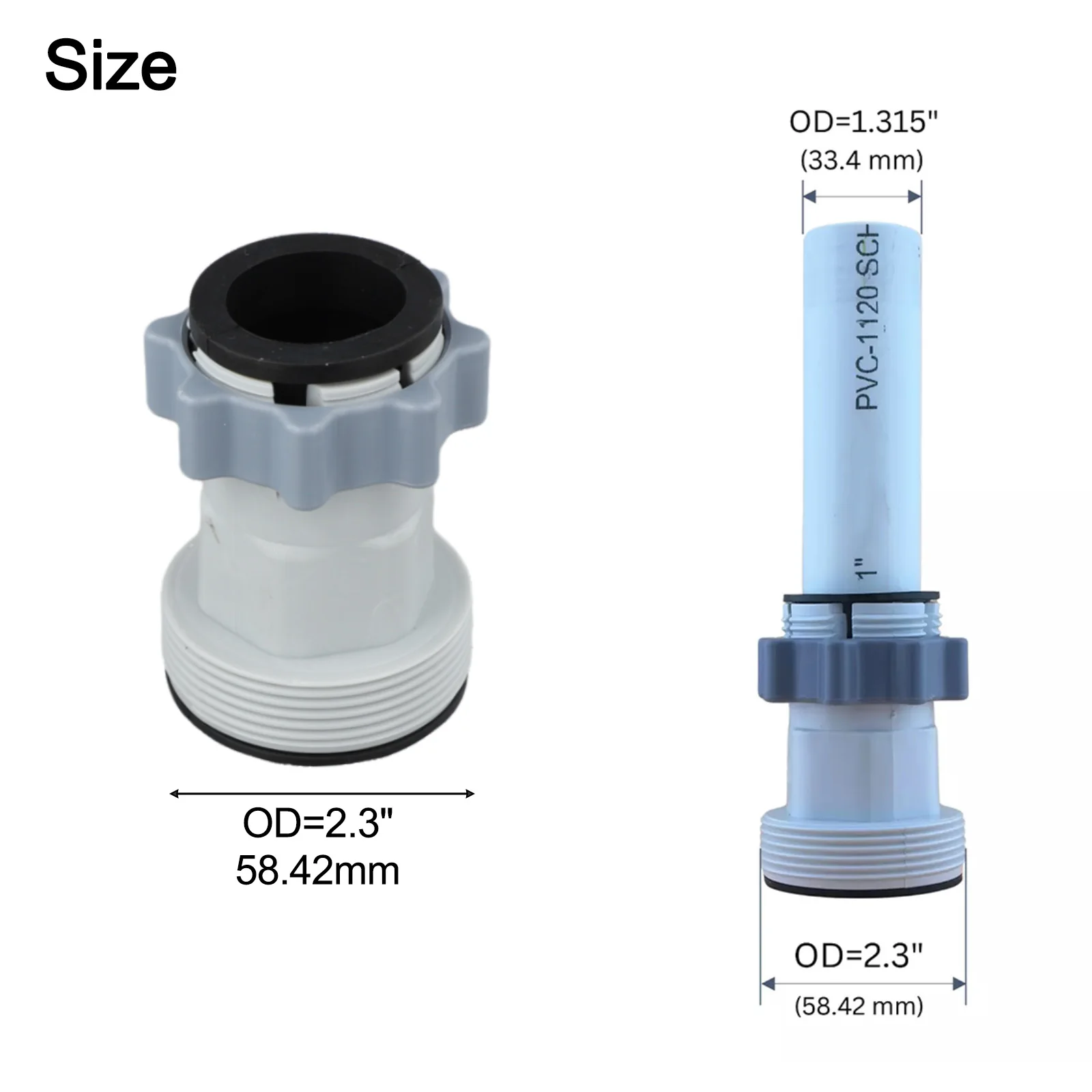 Upgrade Your For Intex Swimming Pool System With Replacement Plunger Valves Model 10747 and Adapter Model 10722