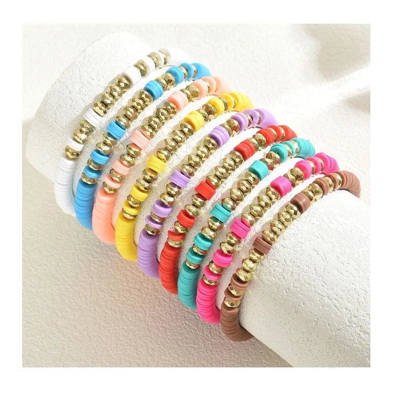 

Популярный стильный набор женских браслетов, персонализированный геометрический многослойный дизайн, нишевый браслет, высококачественные украшения