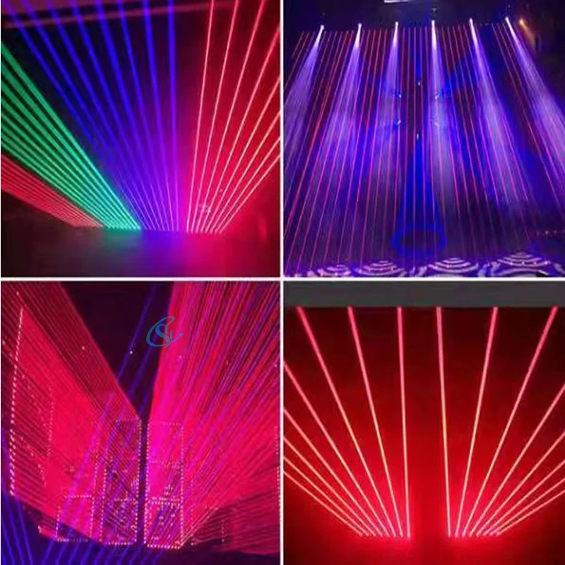 8 Eyes Laser Beam Moving Head Light Red Laser DMX512 Control Bar DJ Stage Light Projector Disco Party Wedding