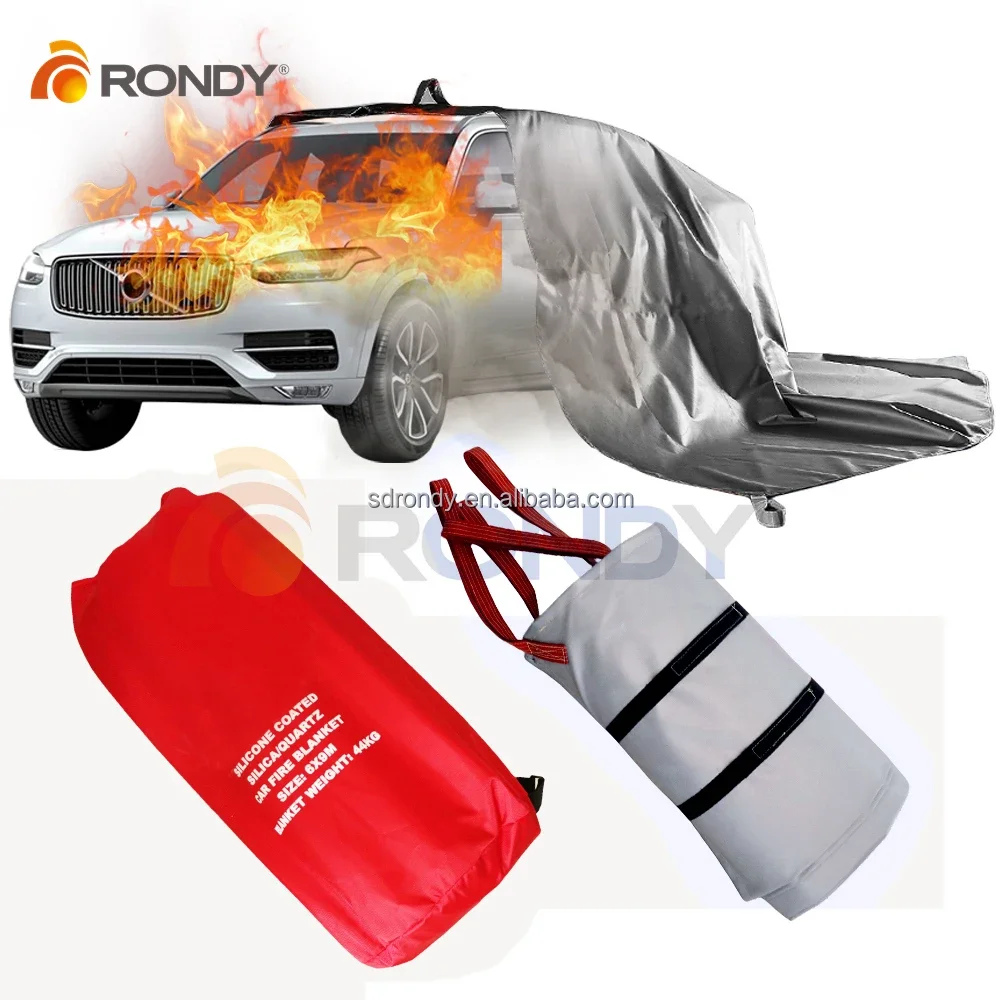 Lithium Batteries Car Fire Blankets Fire Retardant Fabric Fire Fighting Blanket