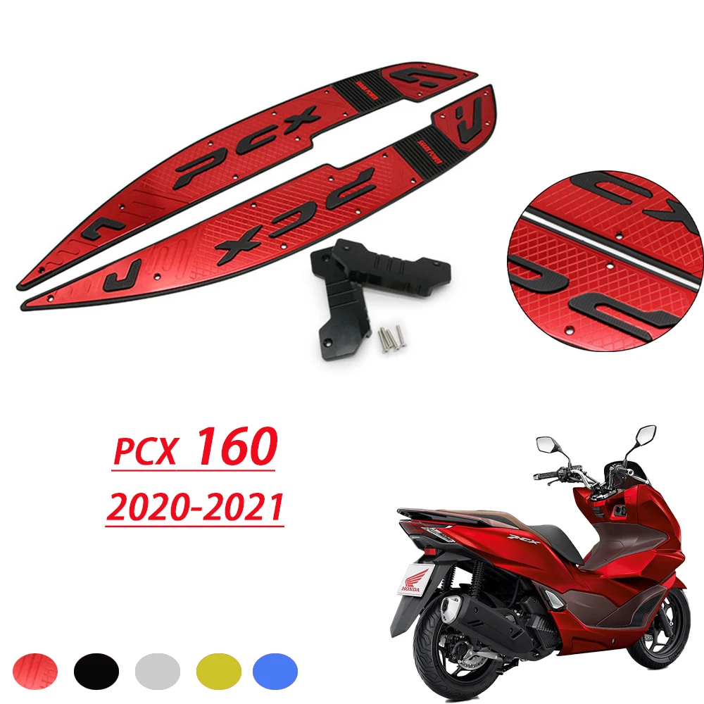 

Motorcycle non-slip foot pedals are suitable for Honda PCX160 2020-2021CNC aluminum alloy pedalsAccessories