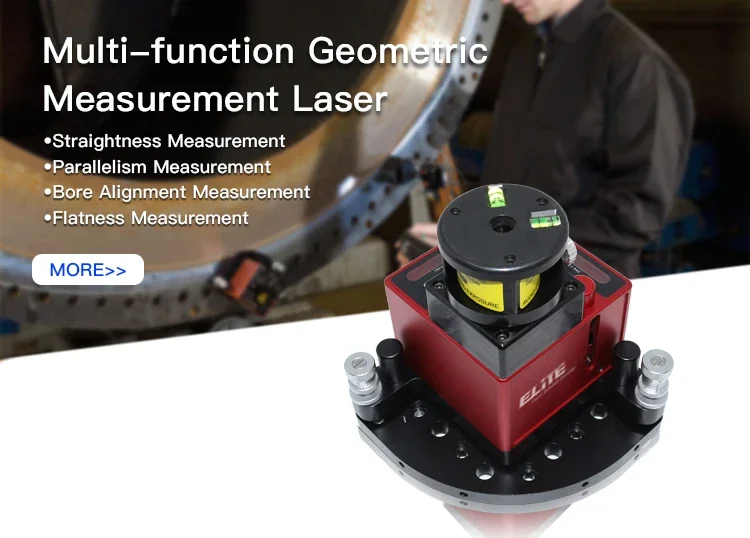 Rode multifunctionele geometrische meetlaser met hoge precisie voor het meten van niveau, rechtheid en vlakheid