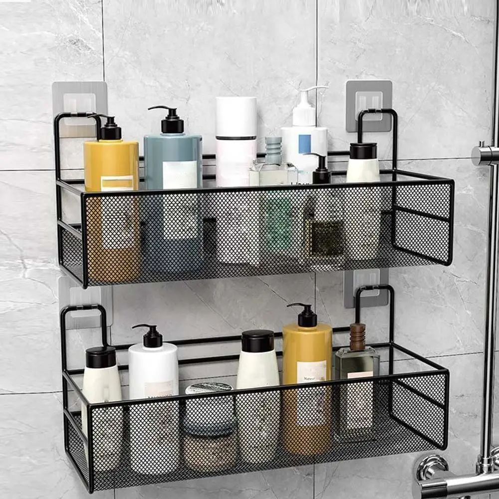 

Wall-Mounted Bathroom Accessories Sets Storage Basket Bathroom Organizer Bathroom Shelf Toilet Soap Holder Toilet Storage Rack