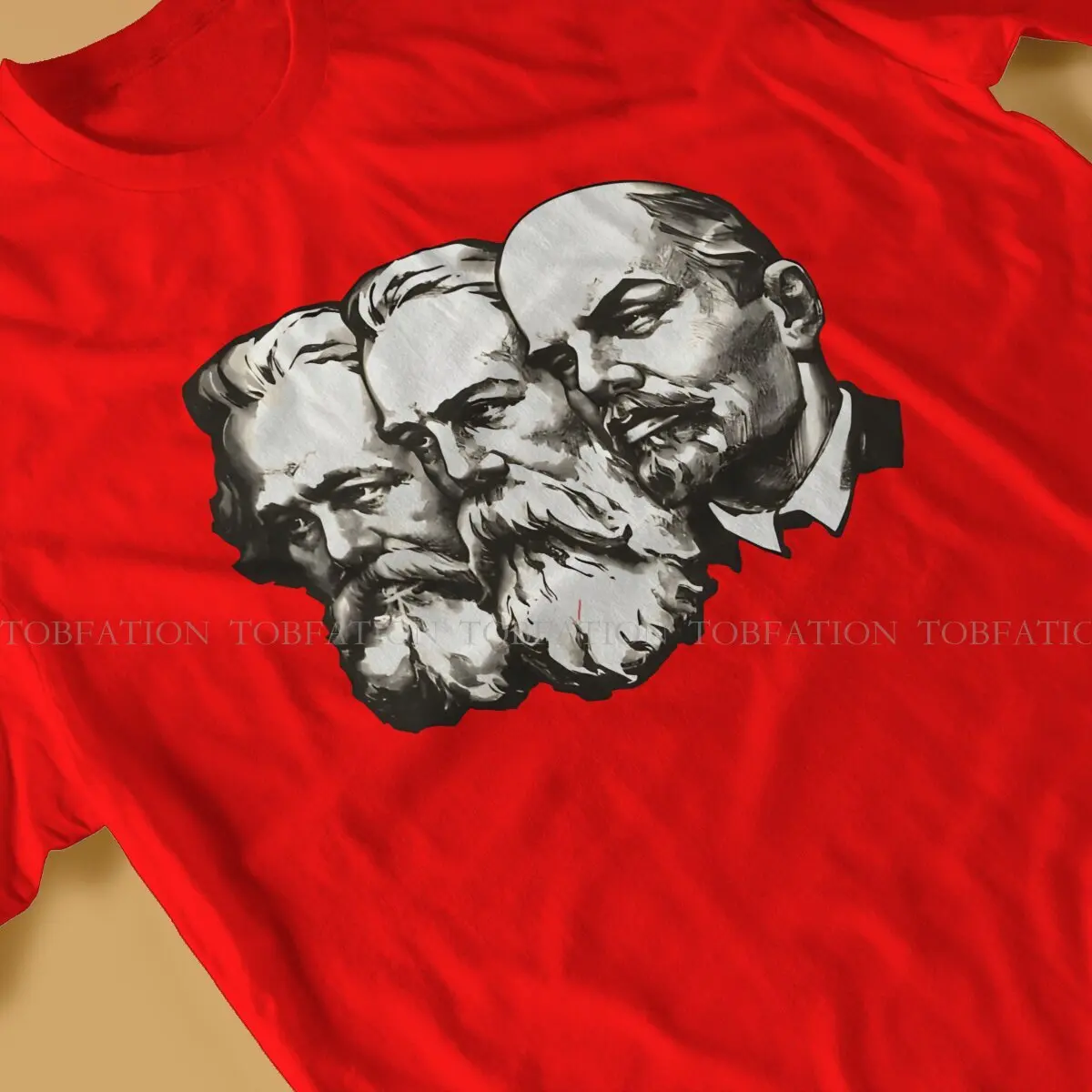 Marx Engels And Lenin CCCP USSR Russian Soviet Union Men T Shirt Cotton Punk O-Neck Tee Shirt Harajuku Clothes