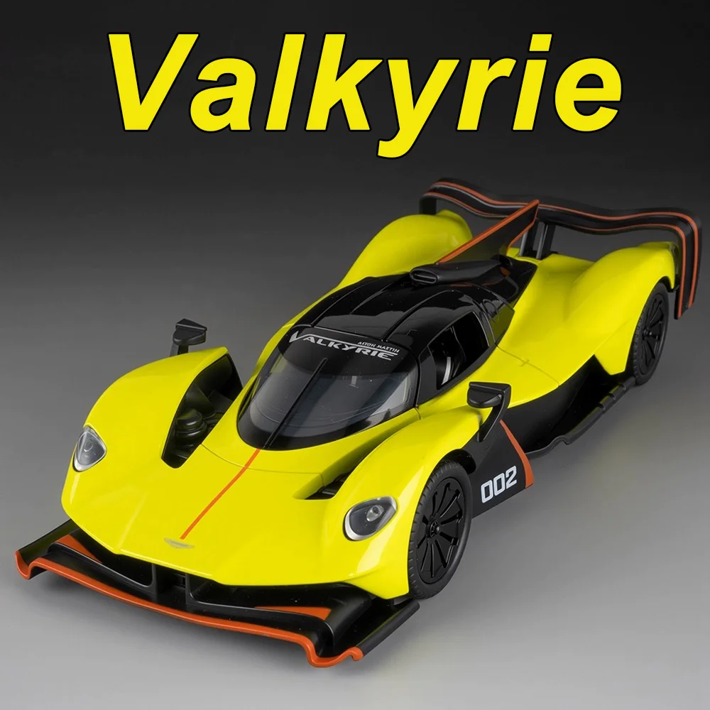 1:24 Valkyrie Pagani Zongta HP Miniature Toys Car Alloy Diecast Model Sound Light Pull Back Doors Opened Sportscar Friend's Gift