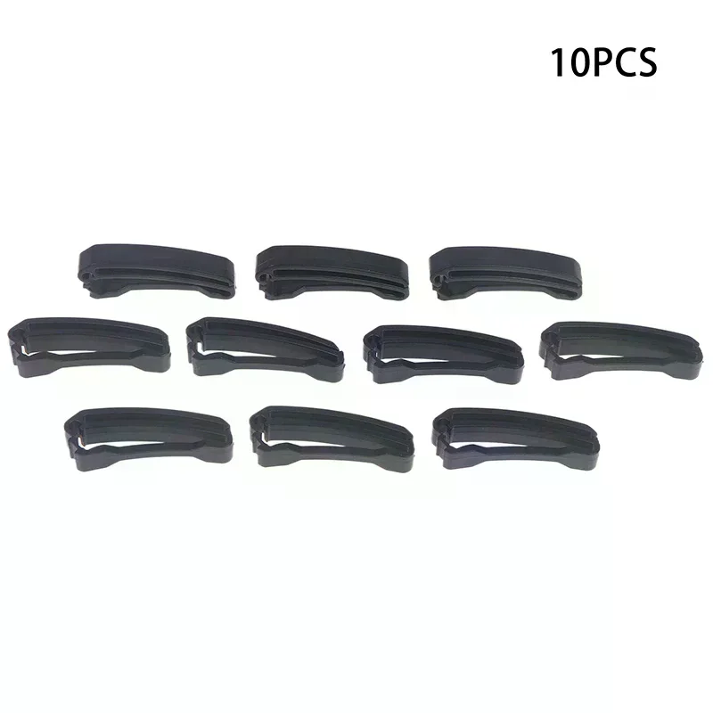 10 قطعة/الحزمة 20-50 مللي متر سريعة زلة حارس مشبك نهاية كليب المنزلق الأسود ل مولي التكتيكية على ظهره ضبط حزام حزام