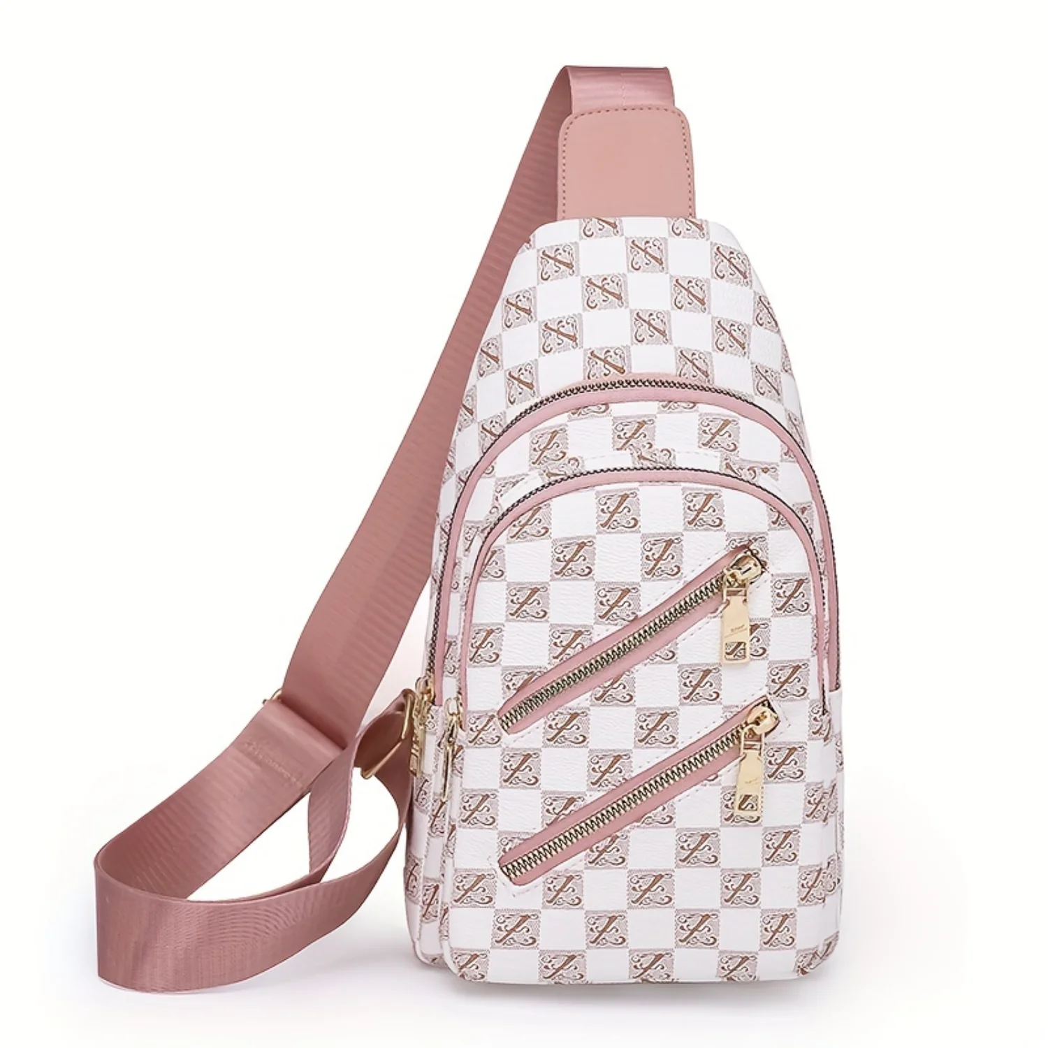 

Pattern Sling Backpack, Trendy Chest Crossbody Bag, Multi Pockets Fanny Pack For Outdoor Travel Sport