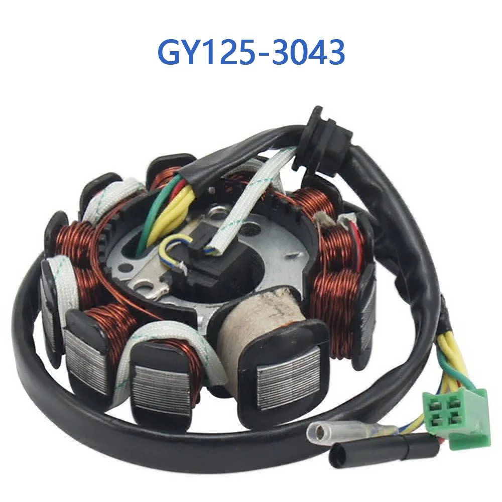 GY125-3043 GY6 125cc 150cc 11 Pole Stator For GY6 125cc 150cc Chinese Scooter Moped 152QMI 157QMJ Engine