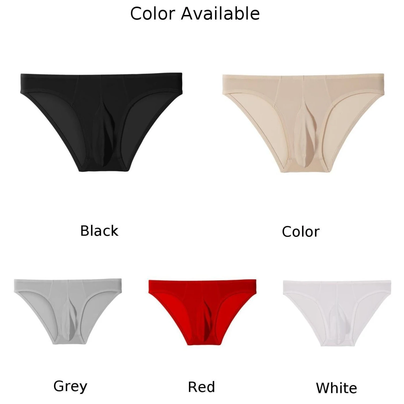 سراويل داخلية سراويل داخلية ملابس سباحة للرجال ملابس داخلية شفافة من خلال الرجال ملابس داخلية على شكل فيل من الحرير الجليدي ملابس داخلية رفيعة #5