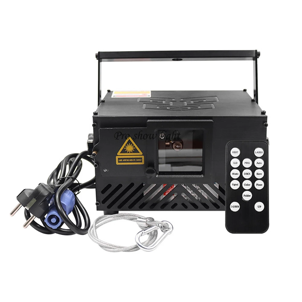 Cartão SD ILDA Animação Laser Light, Iluminação Colorida Do Projetor, Controle DMX, Luzes de festa, Beam Effect Scan Laser, 1W