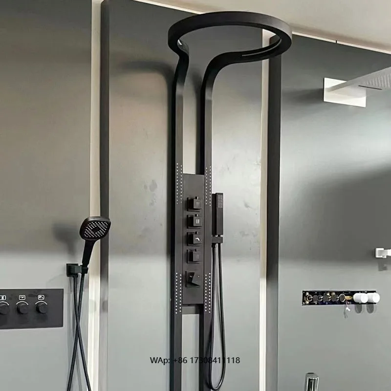 

Роскошная душевая система для всего тела, многофункциональный современный смеситель для ванной комнаты из нержавеющей стали, керамическая мягкая гостиничная вилла