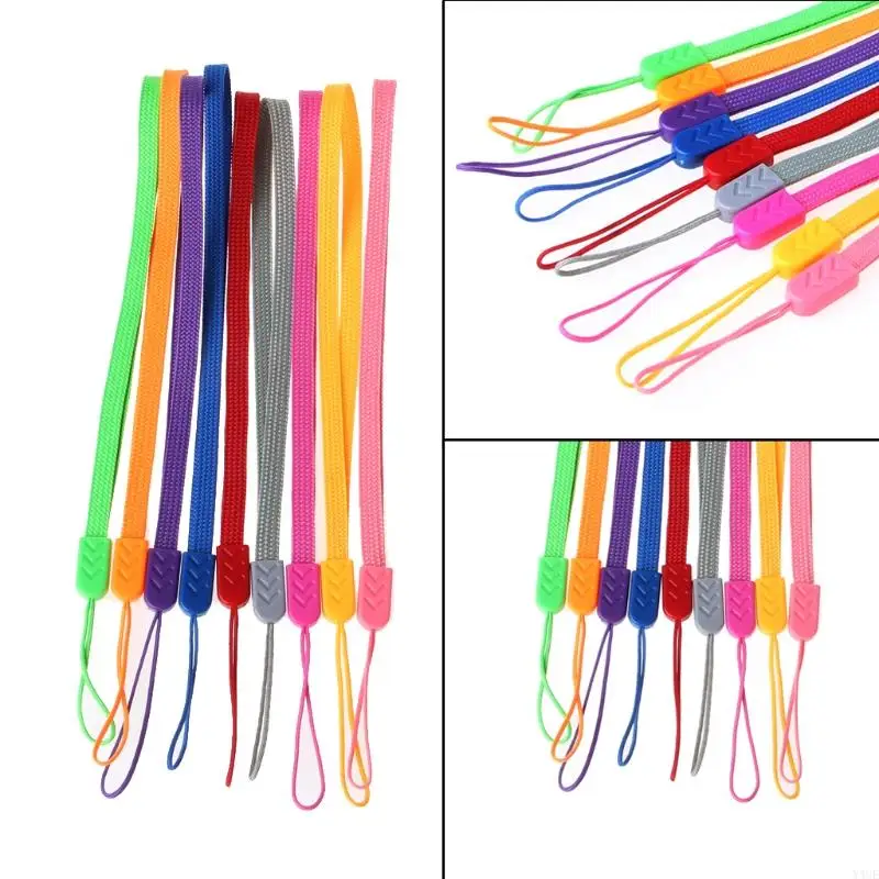 y4ue 19.5cm 짧은 끈 스트랩 로프 휴대폰 USB 플래시 드라이브 키 카드