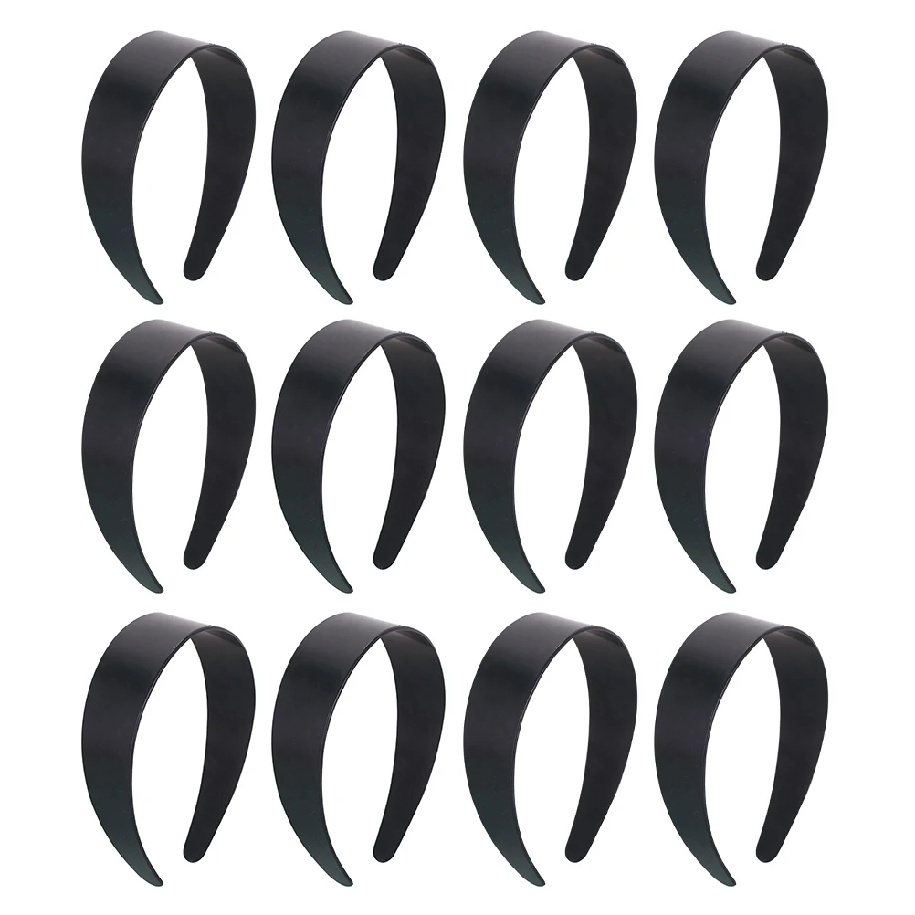

12 Pcs Retro Headband Hair Accessories Plain Hard Plastic with Teeth for Women Smooth Comfortable Various Occasions Stylish