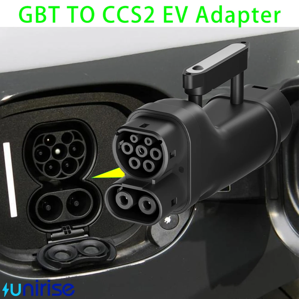 Adaptador EV para coche GBT a CCS2 DC 250KW convertidor de carga rápida GB/T a CCS Combo 2 para cargador de conectores CCS 2 estándar de la UE