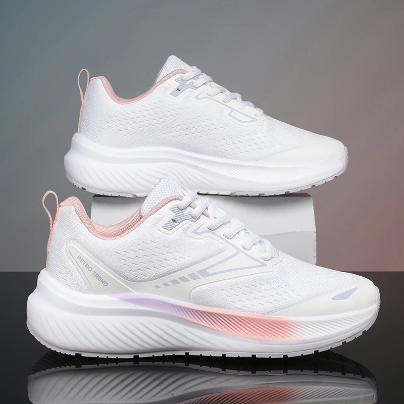 

Fashionable Men Running Shoes 2025 Summer Breathable Sneakers Non-slip Shock-absorbing Platform Casual Shoes Women Tennis Shoes