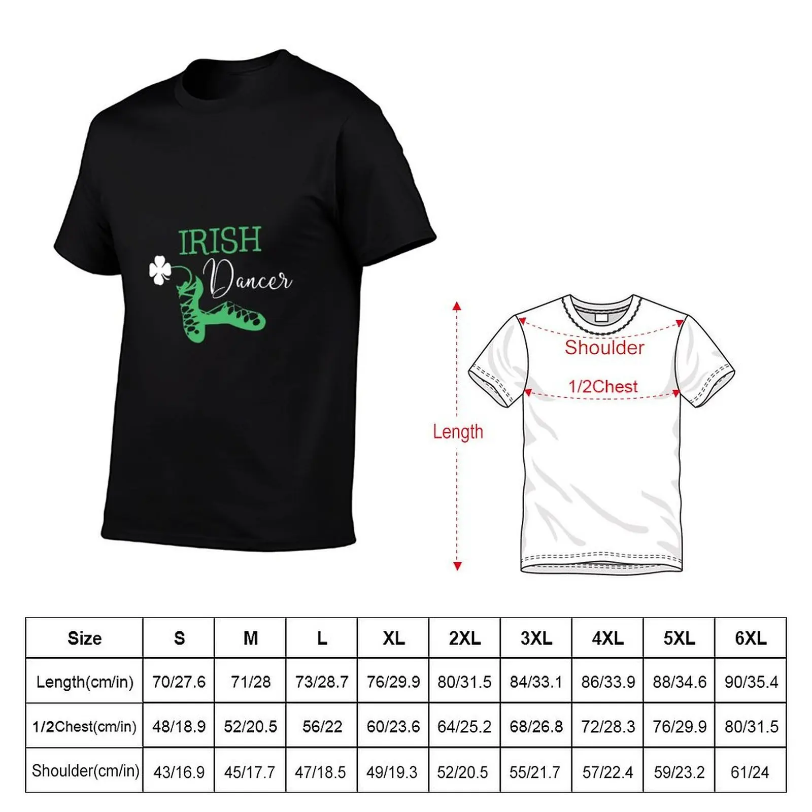 Irish Dancer Shamrock Dancing T-Shirt Holiday Party T-Shirt for Men