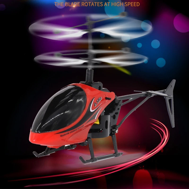 RC Helicopter Drone with Light Electric Flying Toy Radio Remote Control Aircraft Indoor Outdoor Game Model Gift Toy for Children