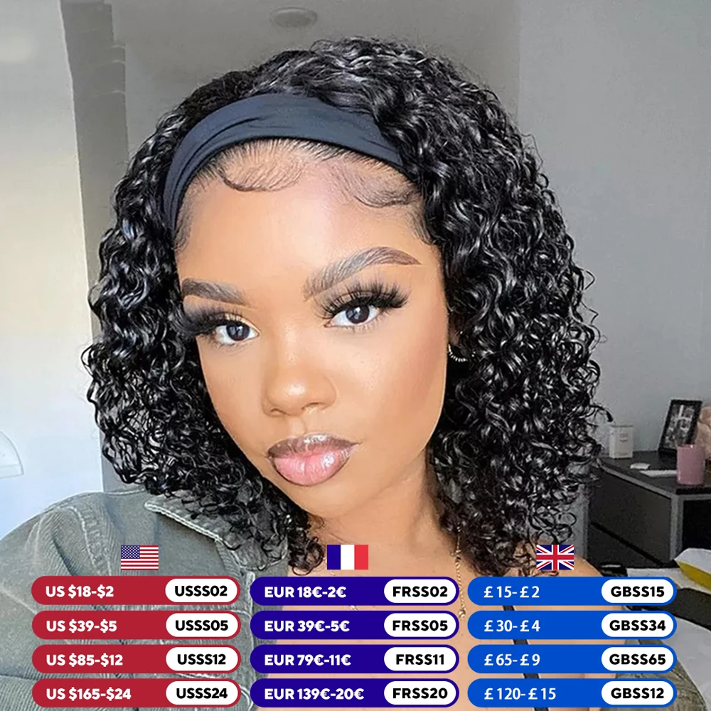 #38 Best Selling Human Hair Headband Wigs