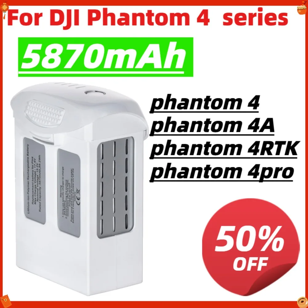 

5870mAh 15.2V Phantom 4 Pro Battery Compatible with Phantom 4 Series Drone intelligent flight accessories