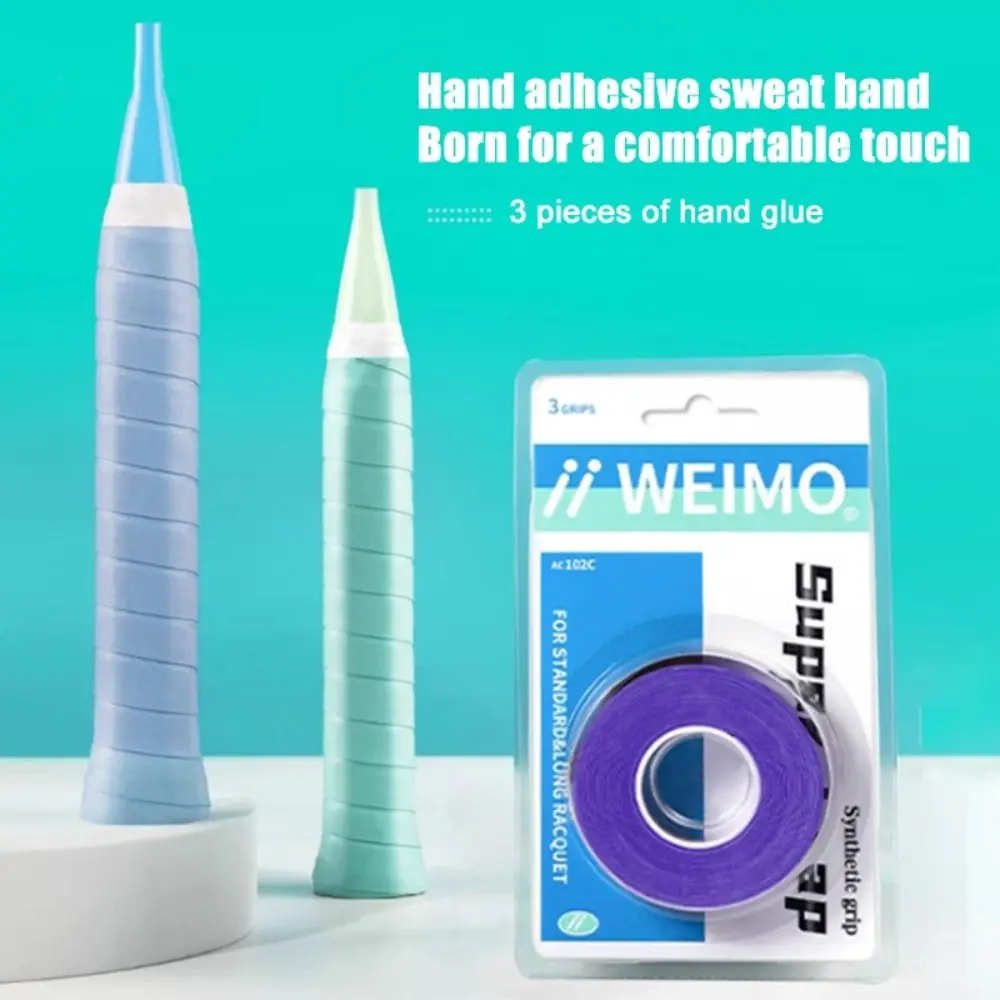 

New Multi-color Badminton Racket Overgrips Non-Slip PU Racquet Sweatband High Elasticity Paddle Rope Skipping Non-Slip Grip Tape