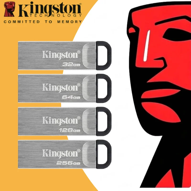 Kingston DataTraveler Kyson USB Flash Drive 32GB 64GB 128GB 256GB USB 3.2 Flash Penrive DTKN Pen Drive for Computer Original