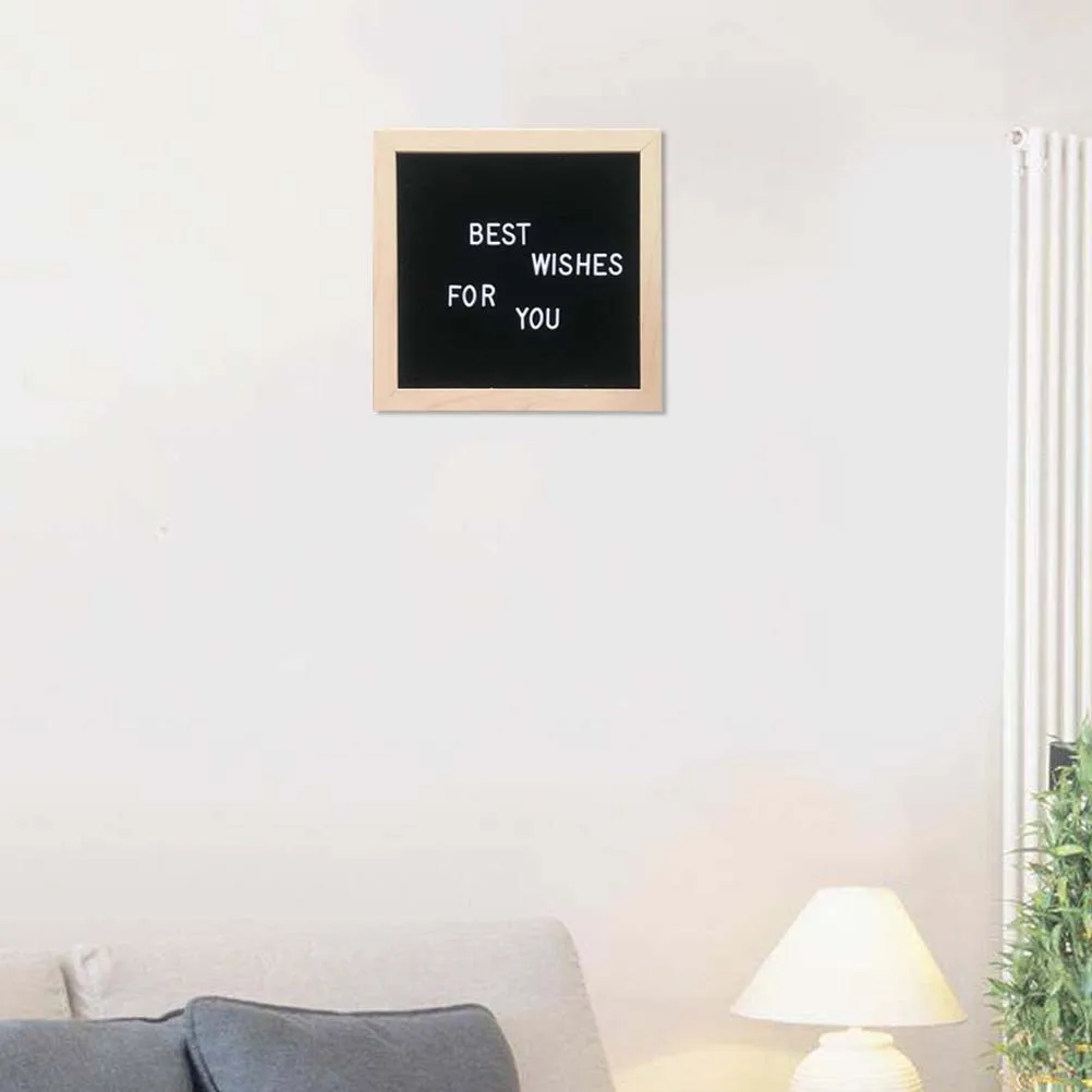 Set di cartelli per messaggi creativi in feltro nero per la casa, ristorante, parete, foto, cartelli per lettere, bacheca per messaggi