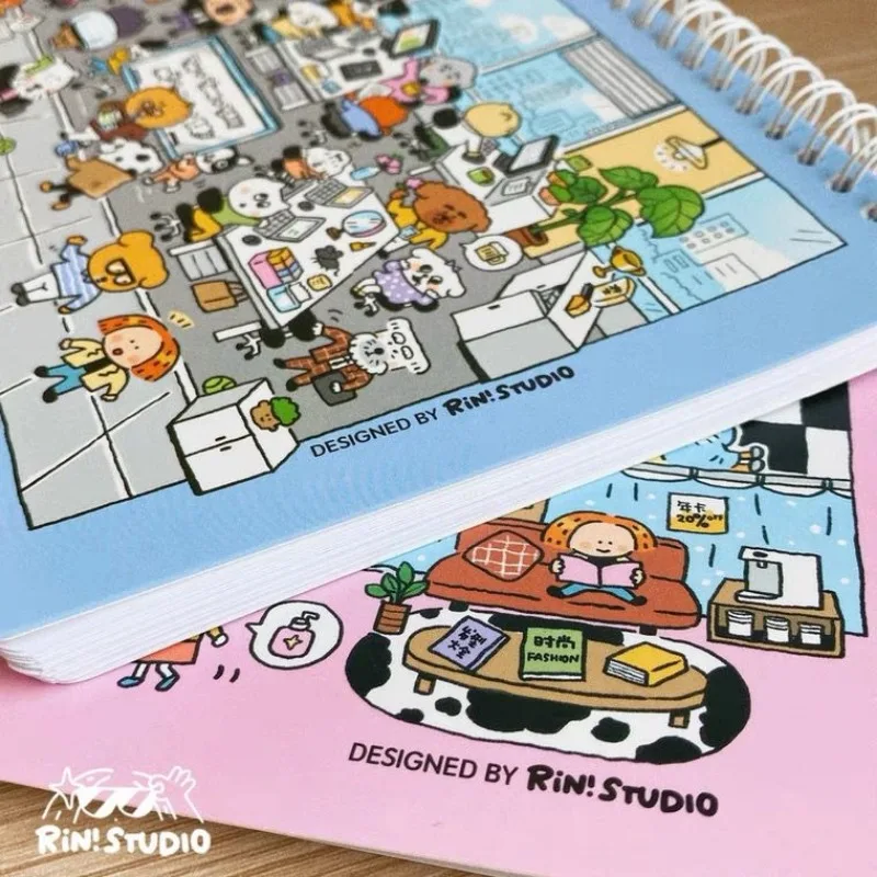 Lin Hammer-Double Sided Release Paper, A5 Bobina Livro, Fita Adesiva Adesiva, Livro de Imagem Bonito