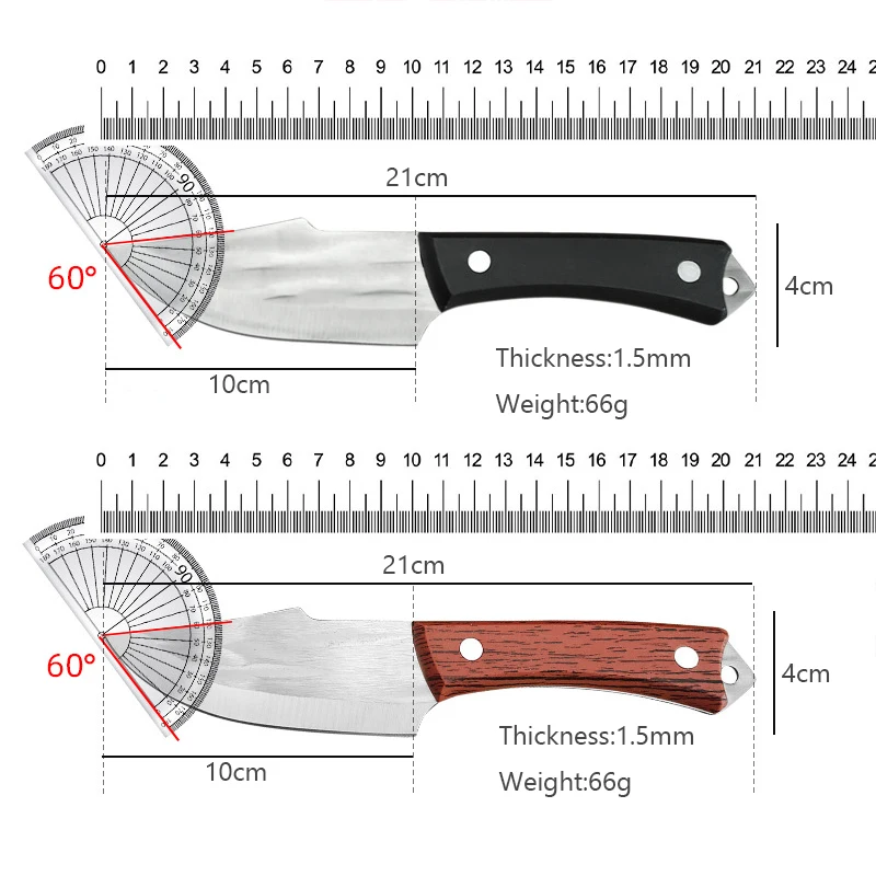 칼집이 있는 주방용 스테인리스 스틸 다용도 칼, 고기 식칼, 요리사 칼, 뼈 낚시 칼, 바베큐 절단 도구