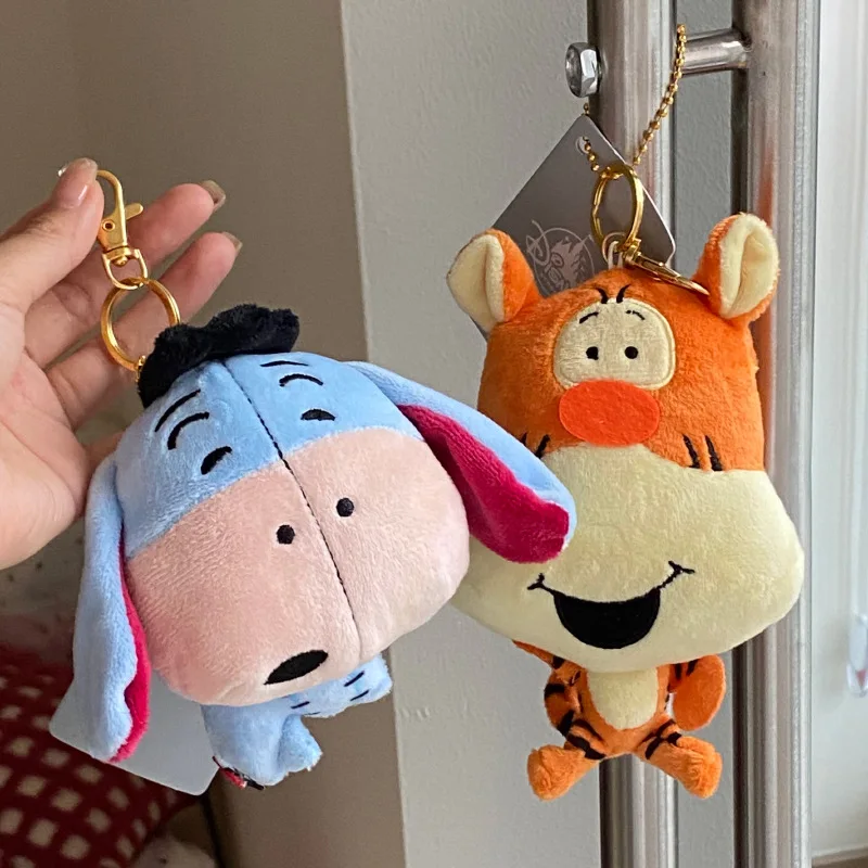 Kawaii Disney Eeyore Tigger Coin Purse Wallet Cartoon Plush Toys Backpack Pendant Cute Doll Keychain Gift Creative Peripherals