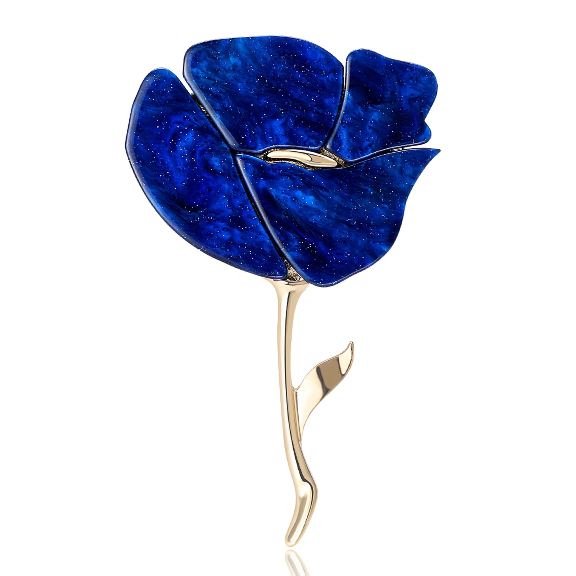 Beaut&Berry Klassieke Acryl Rose Broches voor Vrouwen Unisex Plant Bloem Pins Casual Party Accessoires Geschenken Vrienden Decoratie - afbeelding 1