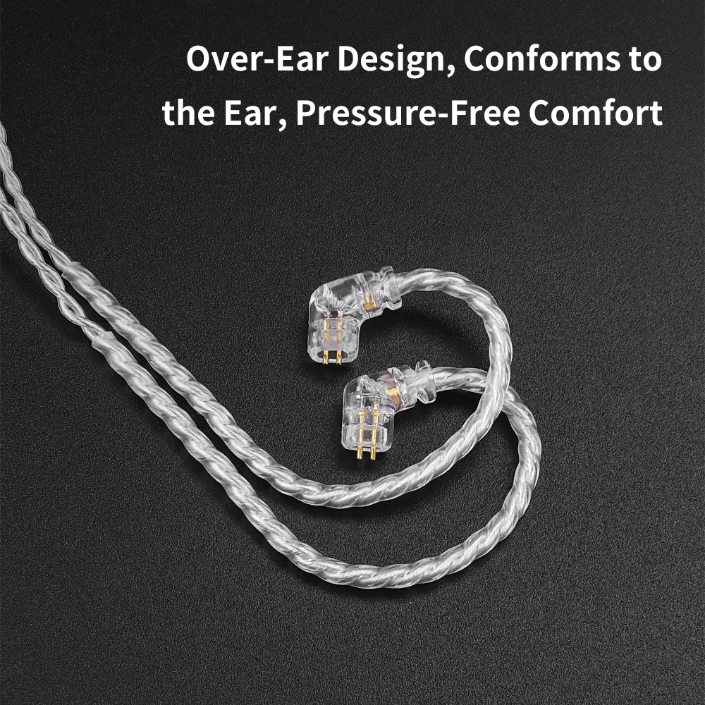 QKZ TC100 سماعة كابل نوع-c التوصيل 2PIN 0.75 مللي متر iem كابل سماعات أذن سلكية استبدال ترقية سلك ل KZ ZSN ZSX PRO X ZS10