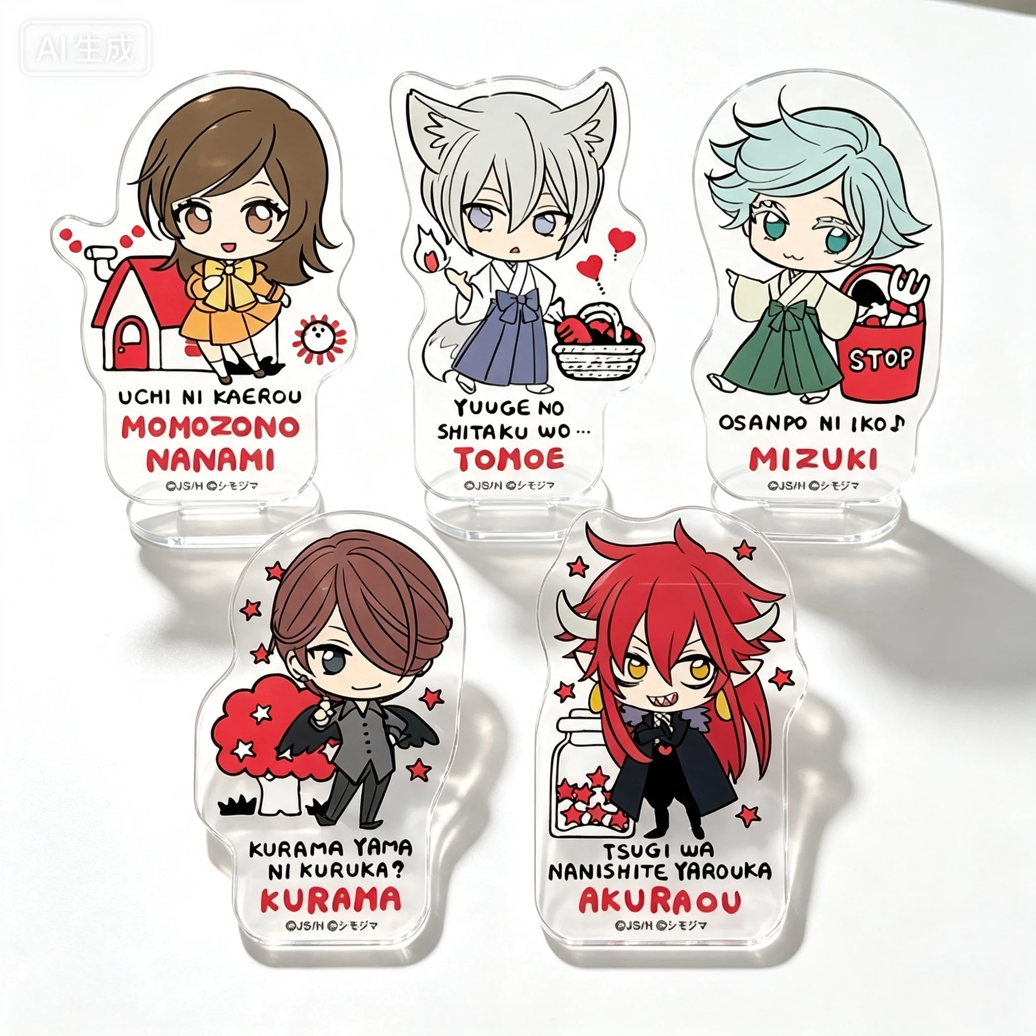 Anime Kamisama Kiss Nanami Momozono Tomoe Retro Fantasy Style Q-Style Acrylic Stand Model Plate Keychains Desk Decor