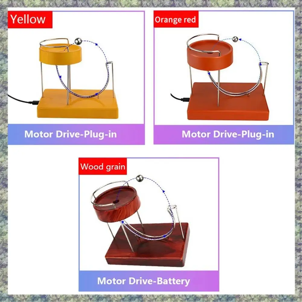 

WON Movement Machine Kinetic Ornaments Art Motion Inertial Ornaments Metal Automatic Creative Jumping Table Toy Orange Red