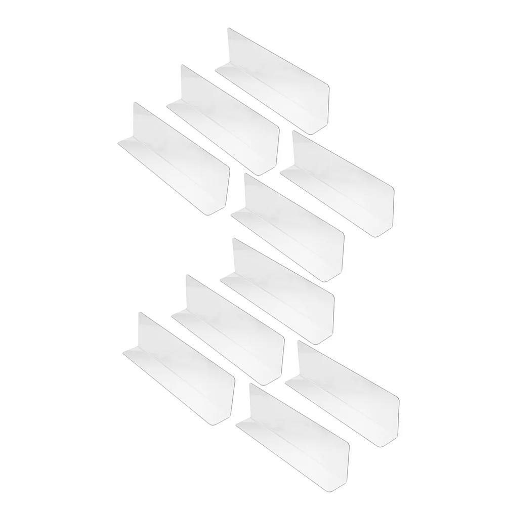 Super Marker Shelf Partition Plate White Bookshelf Divider Transparent Retail Slelf Deviders Plastic Supermarket Dividers